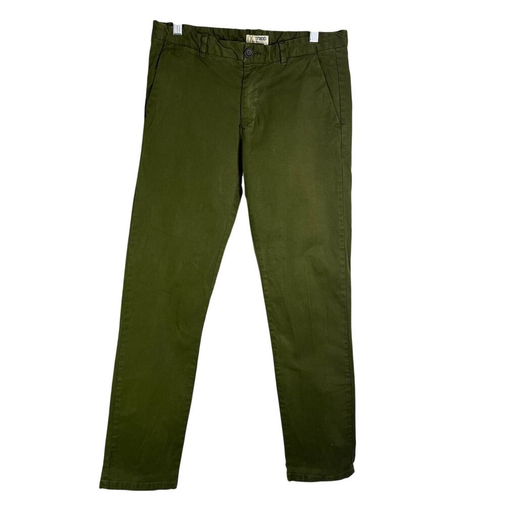 Scotch & Soda Pants Boys 16 Olive Green "Trouble Maker" Adjustable Waist Classic